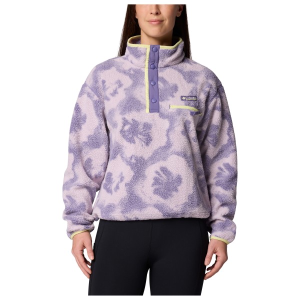 Columbia Helvetia II Printed Cropped Half Snap Fleecepullover Women (Gr L |lila)