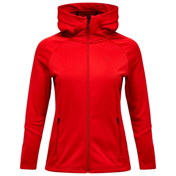 Peak Performance Rider Essentials Zip Hood Fleecejacke Damen (Gr M |rot)