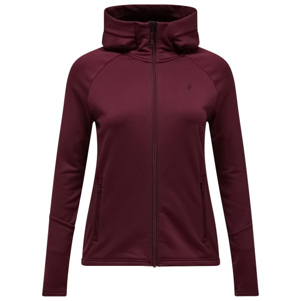 Peak Performance Women’ Rider Essentials Zip Hood Fleecevest Rood