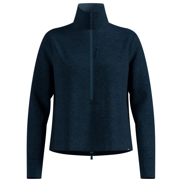 Odlo Women’s Mid Layer 1/2 Zip Grid Fleece Fleecevest Blauw