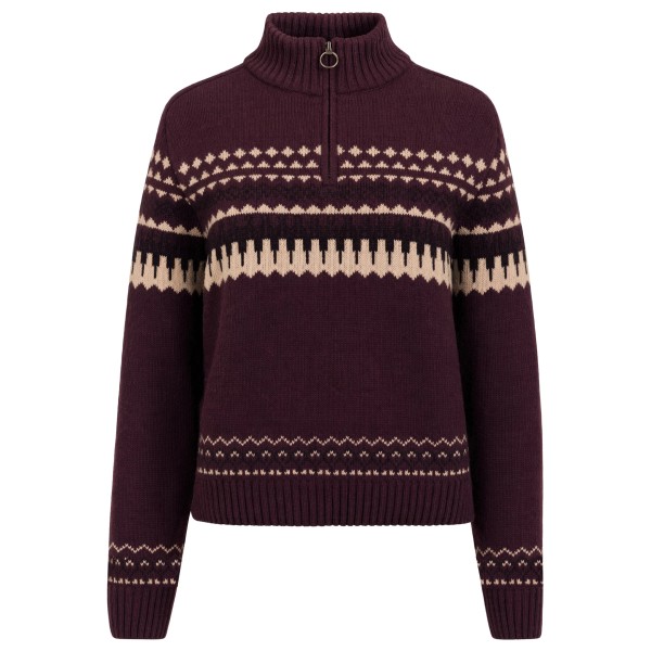 The Mountain Studio Women’ Ski Lambswool Sweater Merinotrui Bruin