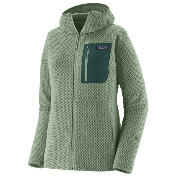 Patagonia Women’ R1 Air Full-Zip Hoody Fleecevest Groen