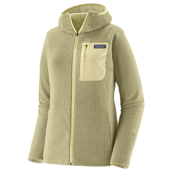 Patagonia Women’s R1 Air Full-Zip Hoody Fleecevest olijfgroen Beige
