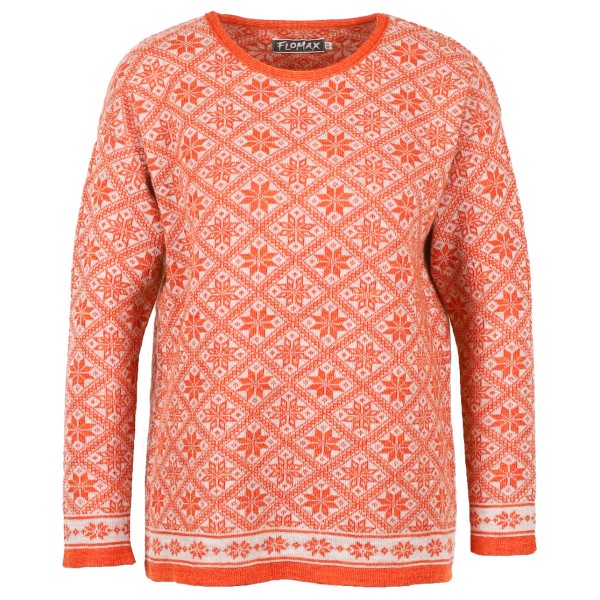 Flomax - Women's Oversize Pulli Svea - Wollpullover Gr 36/38 rosa/rot