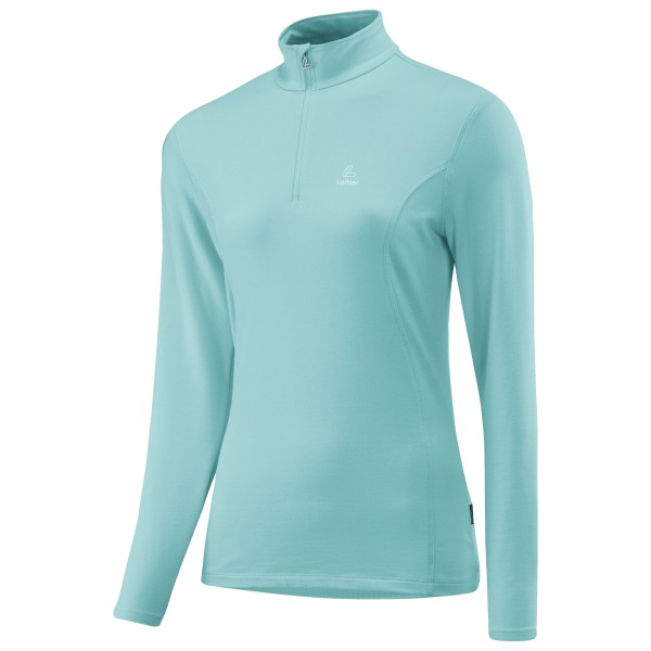 Löffler Women’s Midlayer Transtex Fleecetrui turkoois Blauw