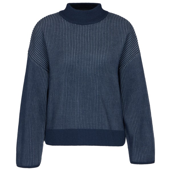 Stoic Women’s Heavy MerinoKnit MMXX.Laisdalen Sweater Merinotrui Blauw