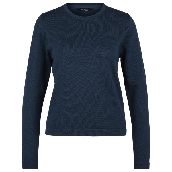 Stoic MerinoKnit MMXX.Kniva II Sweater Merinopullover Women (Gr L |blau)