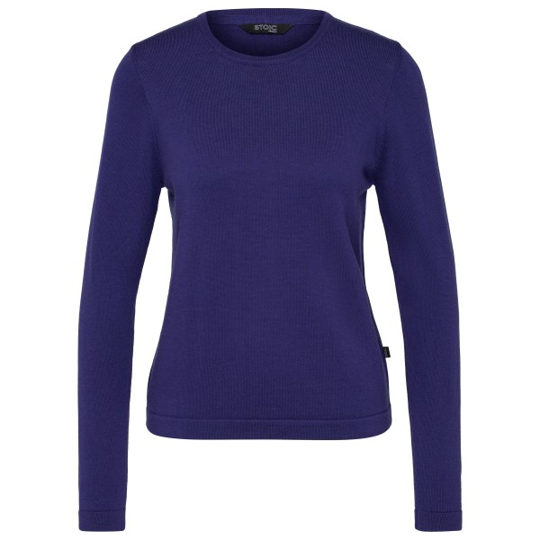 Stoic Women’ MerinoKnit MMXX.Kniva II Sweater Merinotrui Blauw