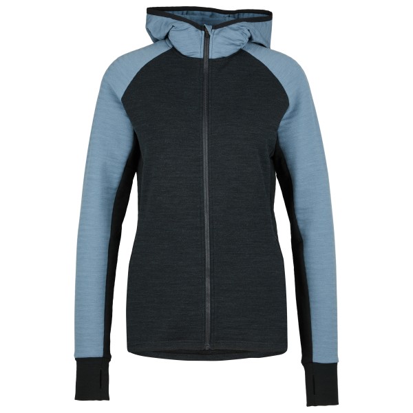 Stoic MerinoFleece260 FlenSt. Zip Hoody Merinohoodie Damen Wandern (Gr S |schwarz)