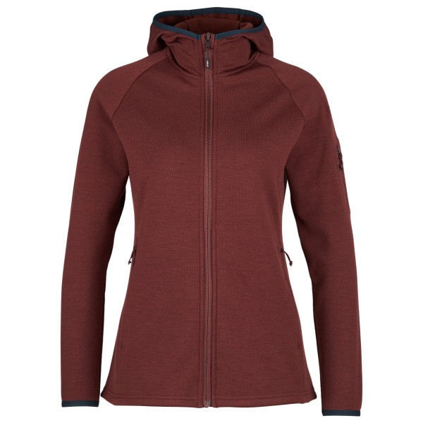 Stoic MerinoFleece335 KuolpaSt. II Zip Hoody Merinohoodie Damen Wandern (Gr XL |rot)