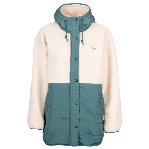 Iriedaily Women’ Arctik Long Jacket Fleecevest Wit