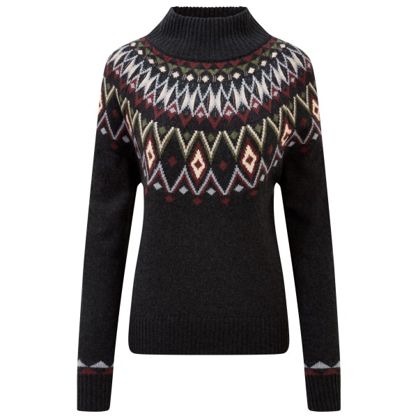 Sherpa Women’ Indu Mock Neck Trui Zwart