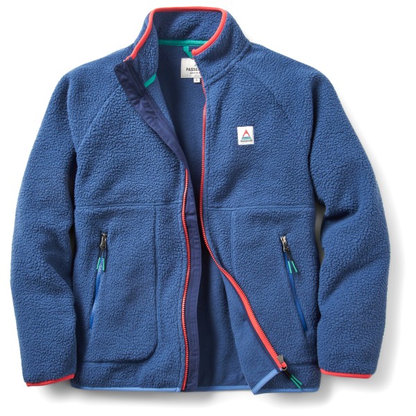 Passenger Fairbanks Full Zip Recycled Sherpa Fleece Fleecejacke Damen (Gr M |blau)