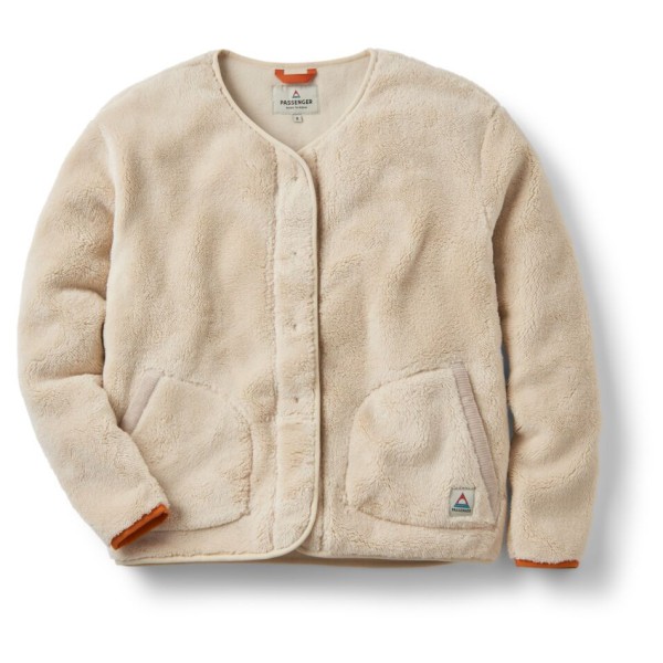 Passenger Women’ Iris Collarless Recycled Fleece Jacket Fleecevest Beige