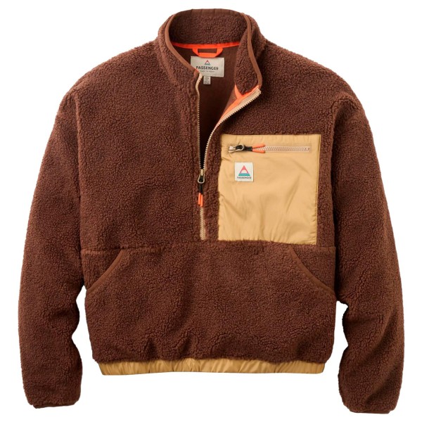 Passenger Women’s Ravi Recycled Sherpa Fleece Fleecetrui Bruin
