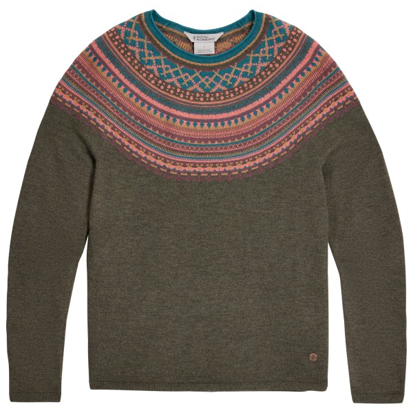 Royal Robbins Women’ Westlands Fairisle Crew Merinotrui Bruin
