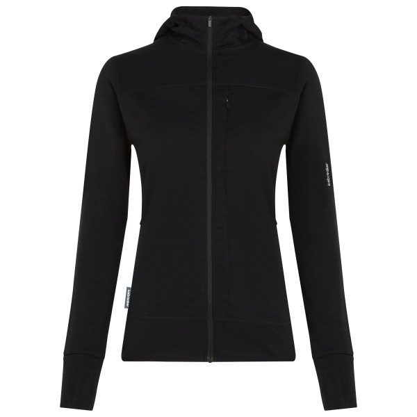 Icebreaker Merino Blend 300 Realfleece Descender Merinojacke Damen (Gr XL |schwarz)