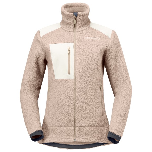 Norrøna – Women’s Trollveggen Warm3 Jacket – Fleecevest maat S, Beige