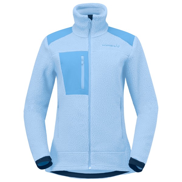 Norrøna Women’s Trollveggen Warm3 Jacket Fleecevest Blauw