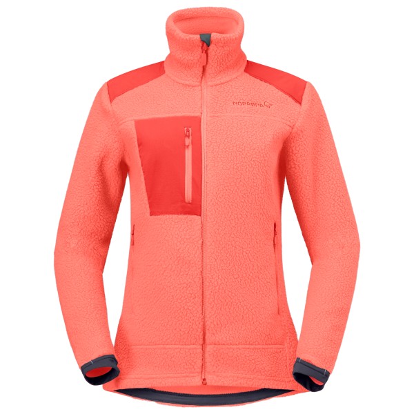 Norrøna Women’ Trollveggen Warm3 Jacket Fleecevest Rood
