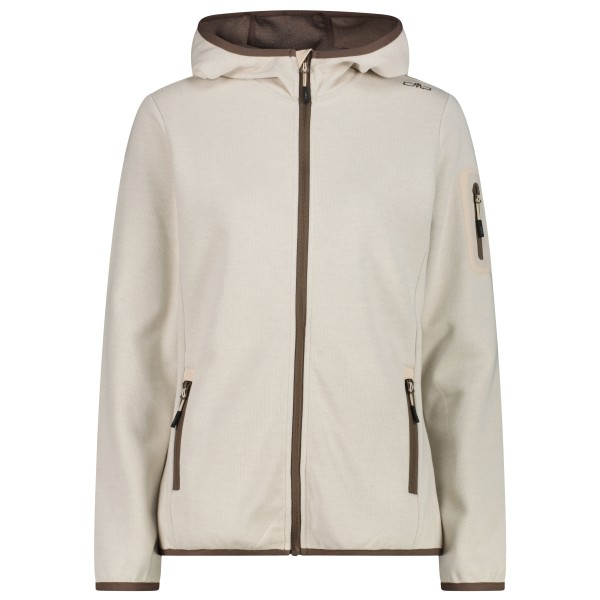 CMP Jacket Fix Hood with Sleeve Pocket Fleecejacke Women (Gr 42 |beige)