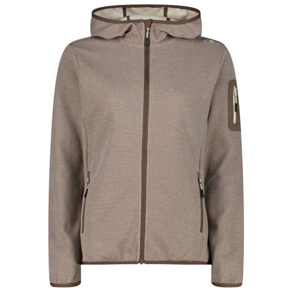 CMP Jacket Fix Hood with Sleeve Pocket Fleecejacke Women (Größe 50 |braun)
