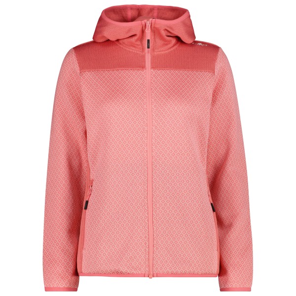 CMP Jacquard Knit Jacket Fix Hood Fleecejacke Women (Gr 38 |rosa)