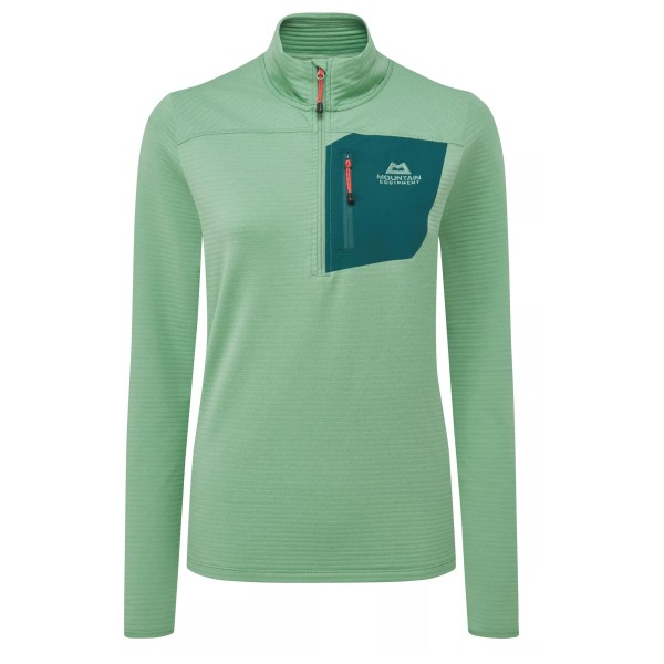 Fleecepullover Mountain Equipment Lumiko Zip-T Damen (Gr 34 |türkis)