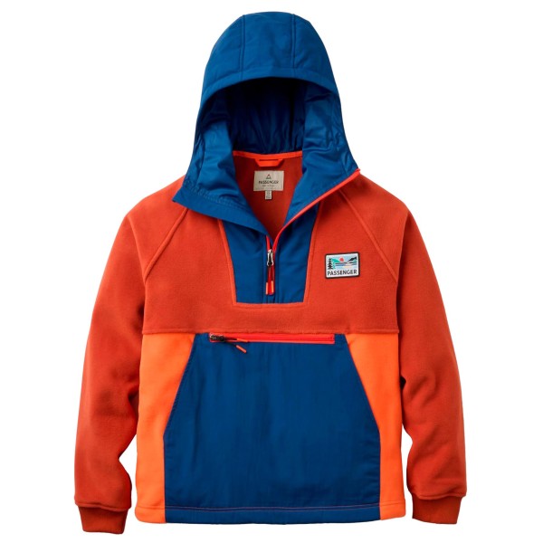 Passenger Women’s Alexander 3.0 Recycled Hooded Polar Fleece Fleecevest Blauw