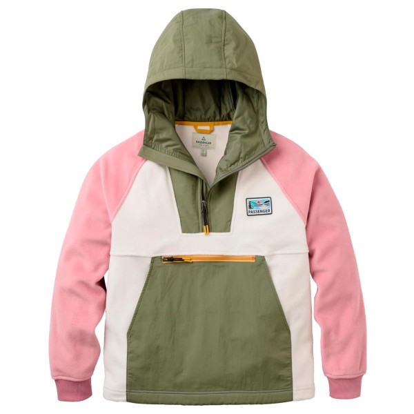 Passenger Women’s Alexander 3.0 Recycled Hooded Polar Fleece Fleecevest Olijfgroen
