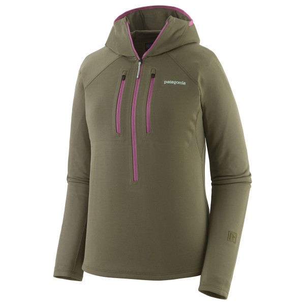 Patagonia R1 Ultralight Hoody Fleecepullover Damen (Gr XL |oliv)