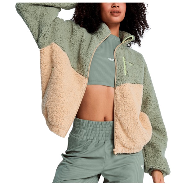 Roxy – Women’s Boundless Spirit CB Zippered – Fleecevest maat L, meerkleurig Multicolor