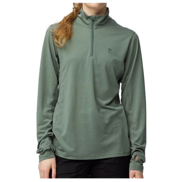 Fjällräven - Women's Abisko Day Hike Half Zip - Fleecepullover Gr XL oliv