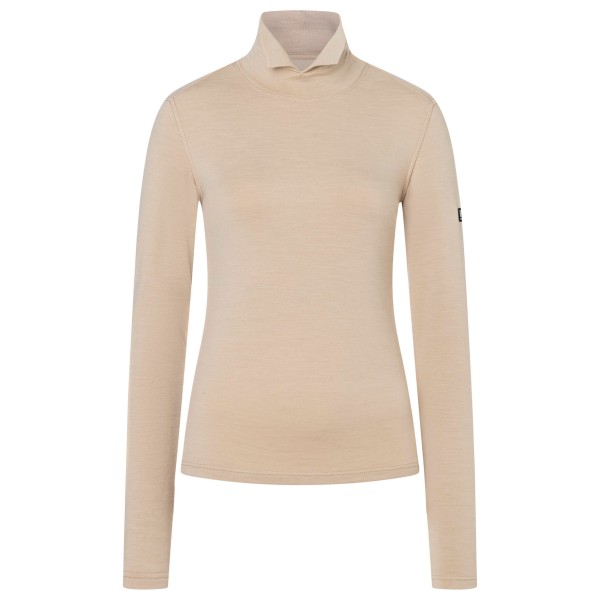 super.natural Women’s Split Brush Turtleneck Merinolongsleeve Beige