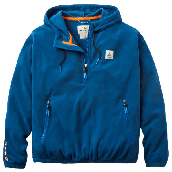 Passenger Women’s Ayla Micro Polartec Hooded Fleece Fleecetrui Blauw