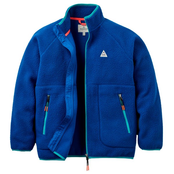 Passenger Women’s Home Full Zip Recycled Sherpa Fleece Fleecevest Blauw