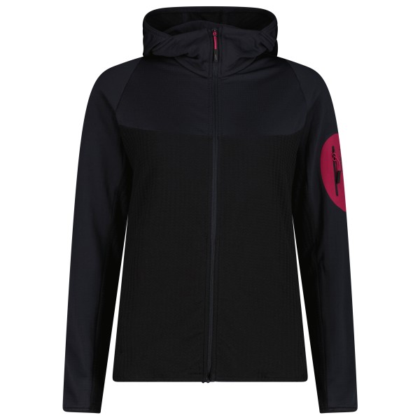 CMP Women’s Jacket Fix Hood 36G1226 Fleecevest Zwart