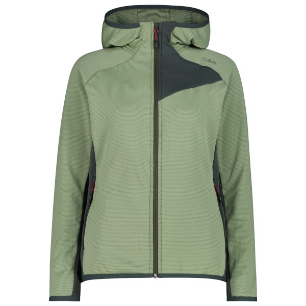 CMP Women’s Jacket Fix Hood 36G1816 Fleecevest Olijfgroen