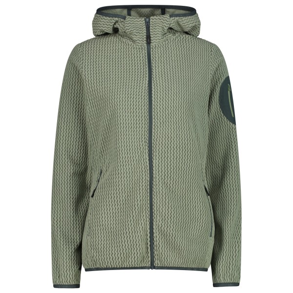CMP Women’s Jacket Fix Hood 36H1286 Fleecevest Olijfgroen