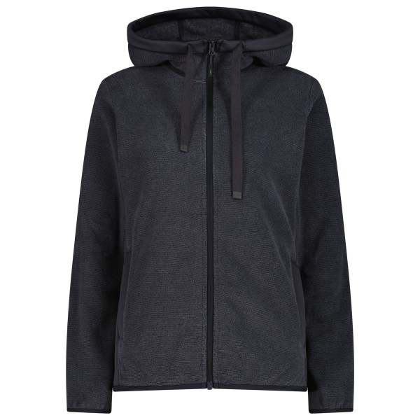 CMP Women’s Jacket Fix Hood 36H2626 Fleecevest antracite Antraciet