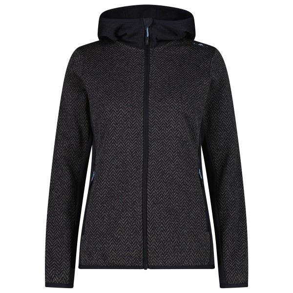 CMP Women’s Jacket Fix Hood 36H2676 Fleecevest Zwart