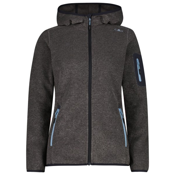 CMP Women’s Jacket Fix Hood 3H19826A Fleecevest Grijs