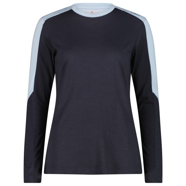 CMP Women’s T-Shirt 36N1916 Merinolongsleeve Blauw