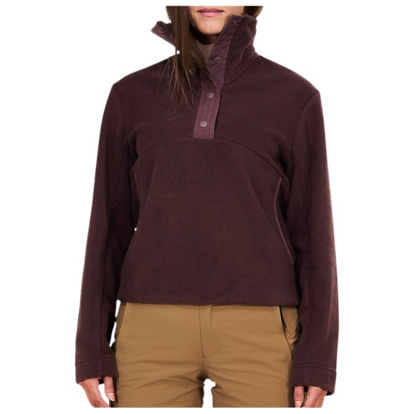 The Mountain Studio Women’s Microfleece T-Neck Fleecetrui Bruin