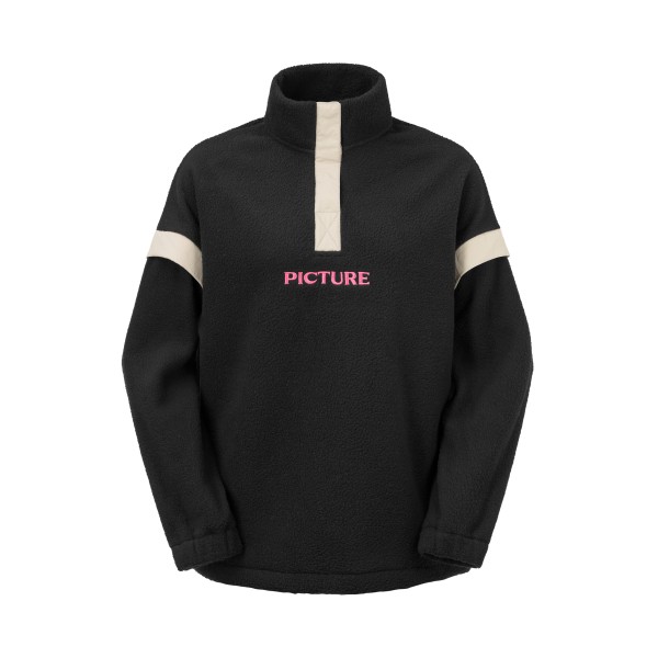 Picture Women’s Velora 1/4 Fleece Fleecetrui Zwart