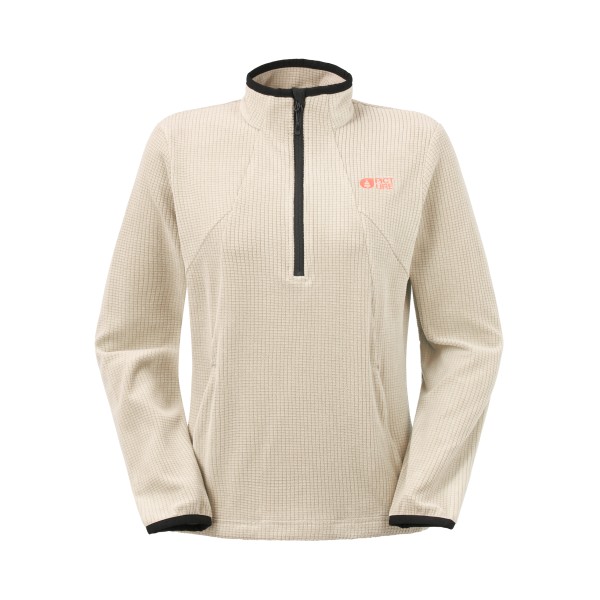 Picture Women’s Weavy 1/4 Grid Fleece Fleecetrui Beige
