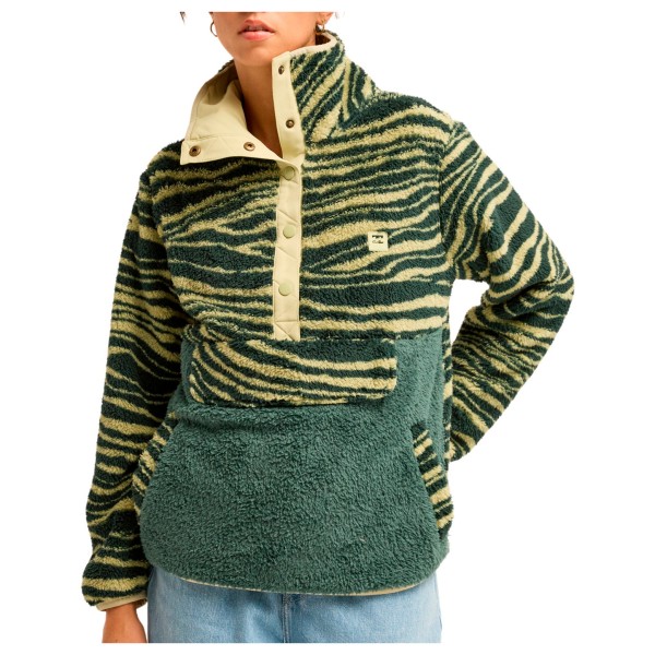 Billabong Women’s Switchback Pullover Fleecetrui Olijfgroen