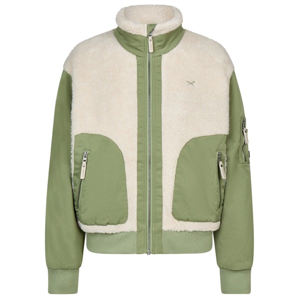 Iriedaily Women’s Arctik Bomber Jacket Fleecevest Olijfgroen