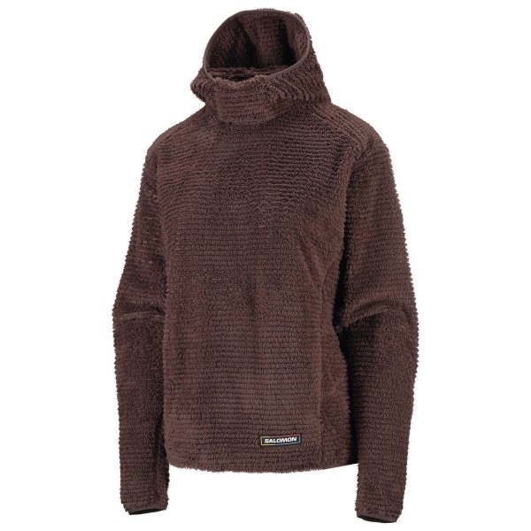 Salomon Women’s Thernova Fleece Hood Fleecetrui Bruin