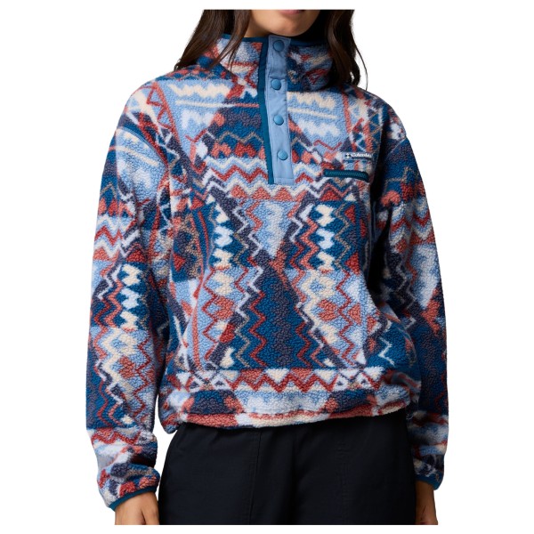 Columbia - Women's Helvetia II Printed Cropped Half Snap - Fleecepullover Gr M bunt